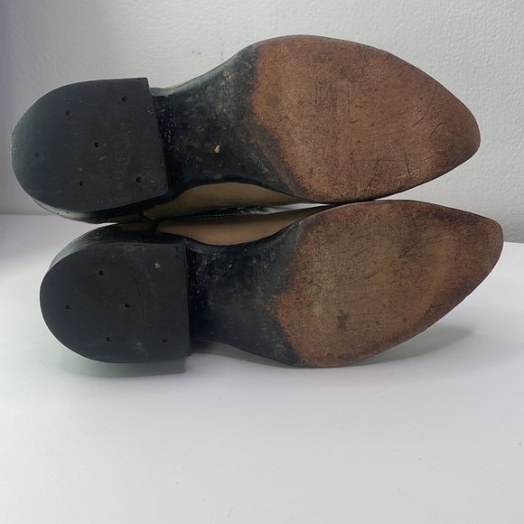 SEIBERLING Vintage Leather Hand Made Cowboy Western Cowgirl Boots Size 6 B # 102 - Picture 11 of 15